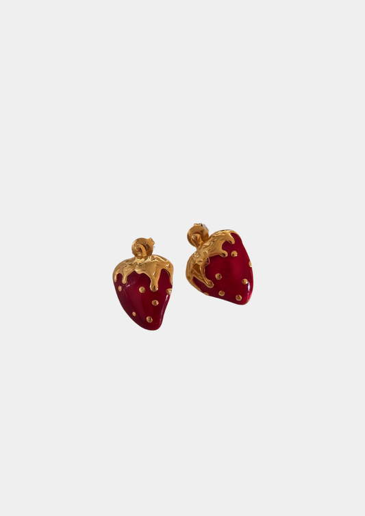 Pendientes Fresas