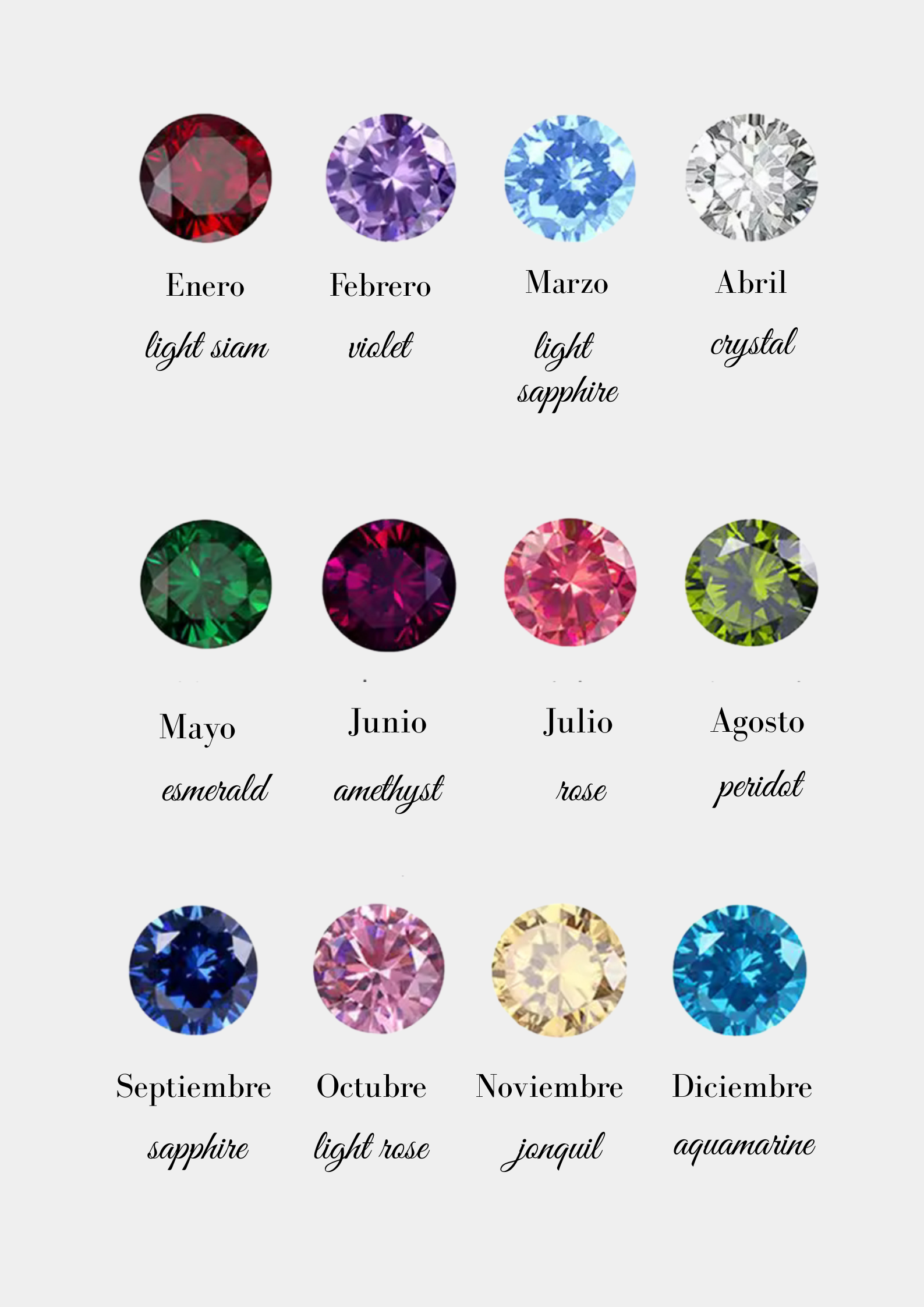 Charm Circonita Colores