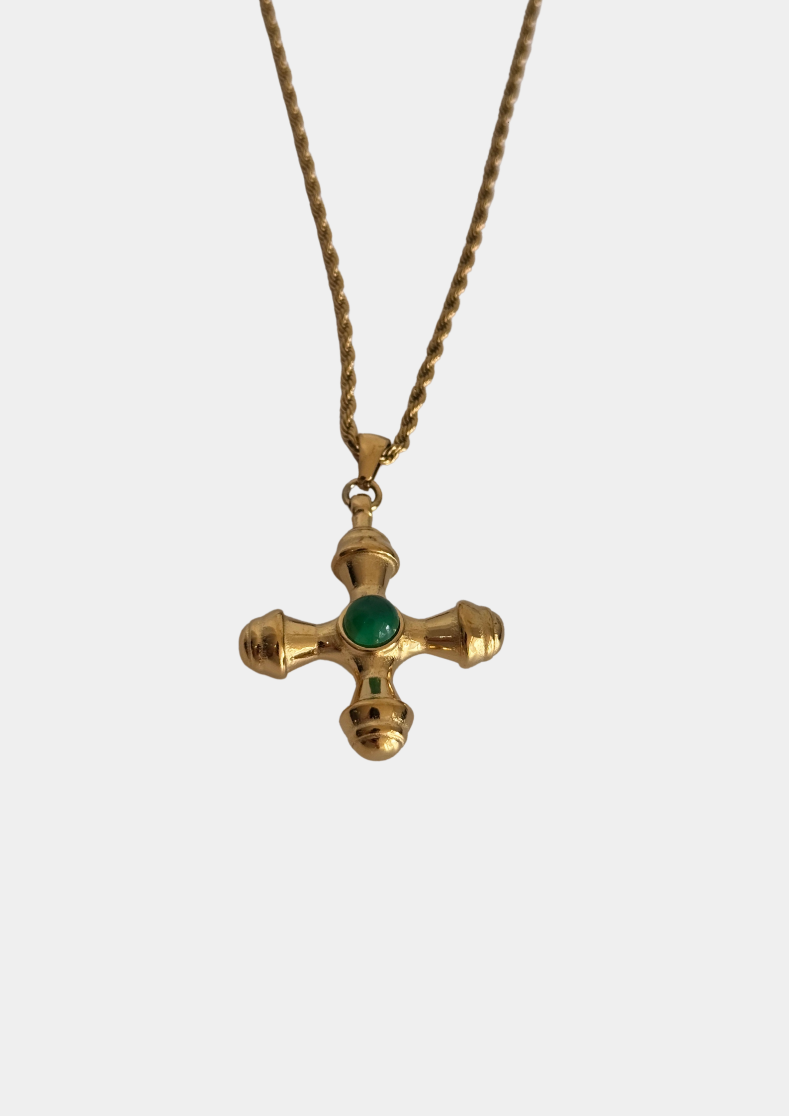 Collar Cruz Verde