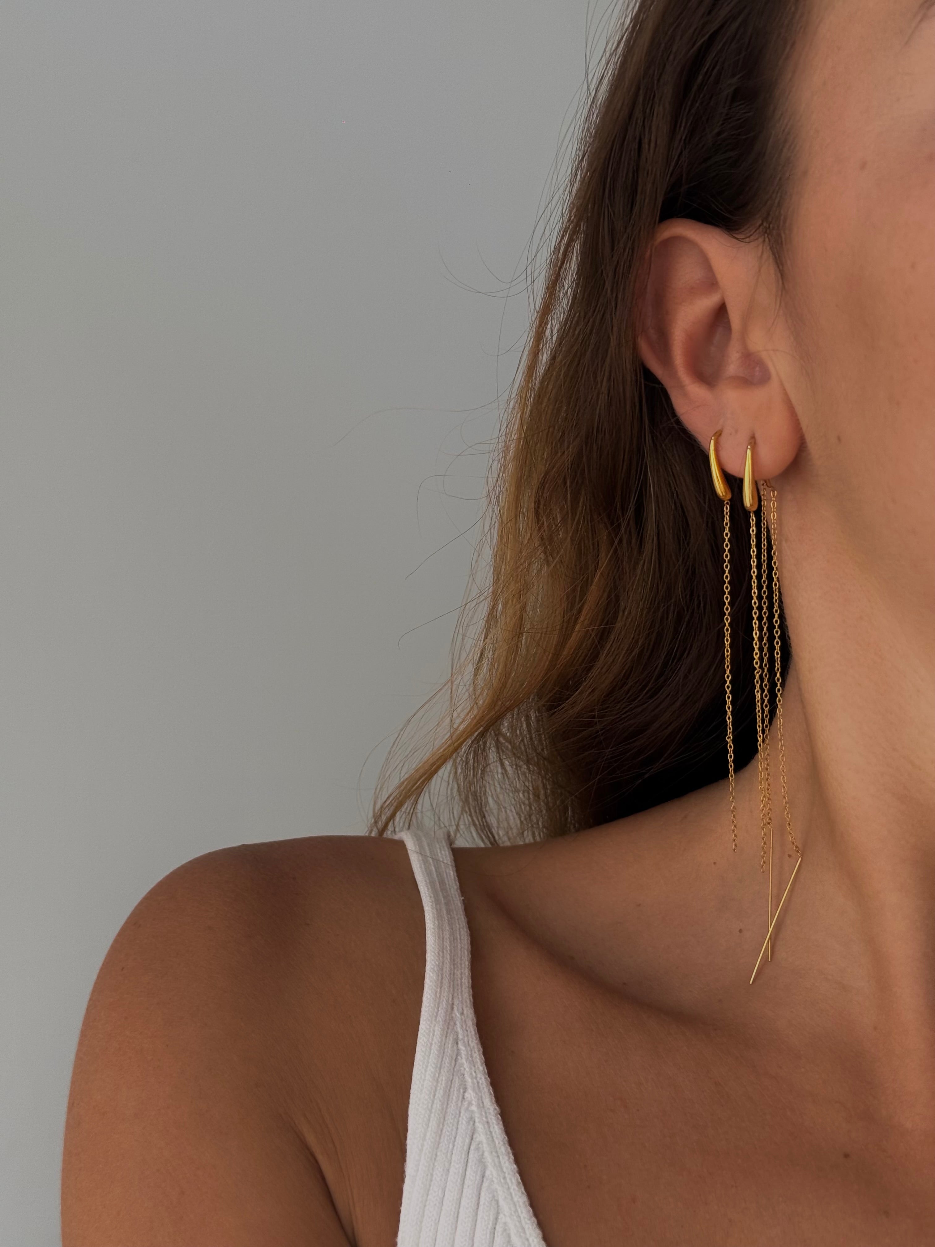 Pendientes Doble Cadena