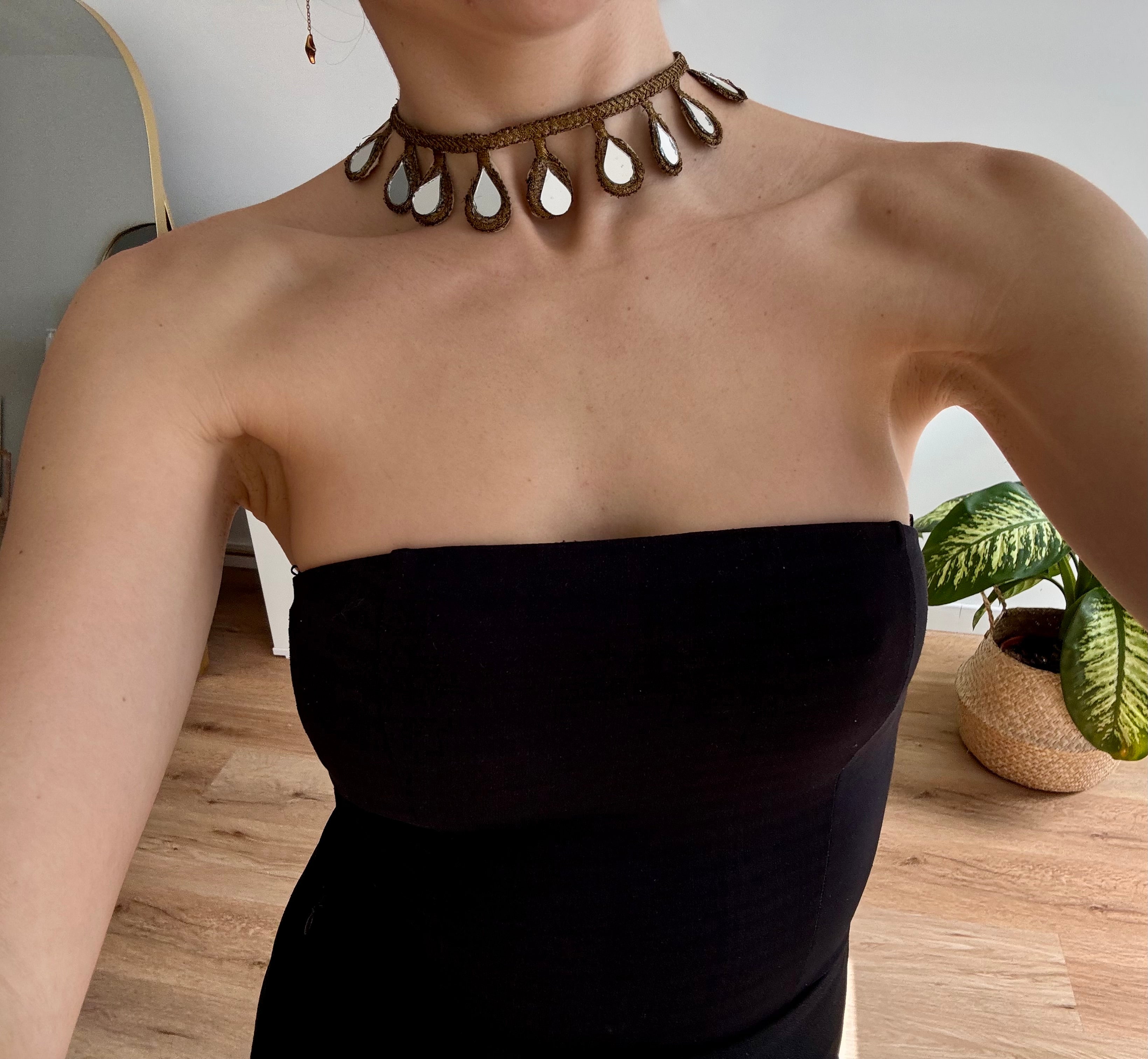 Choker Espejo Cobre