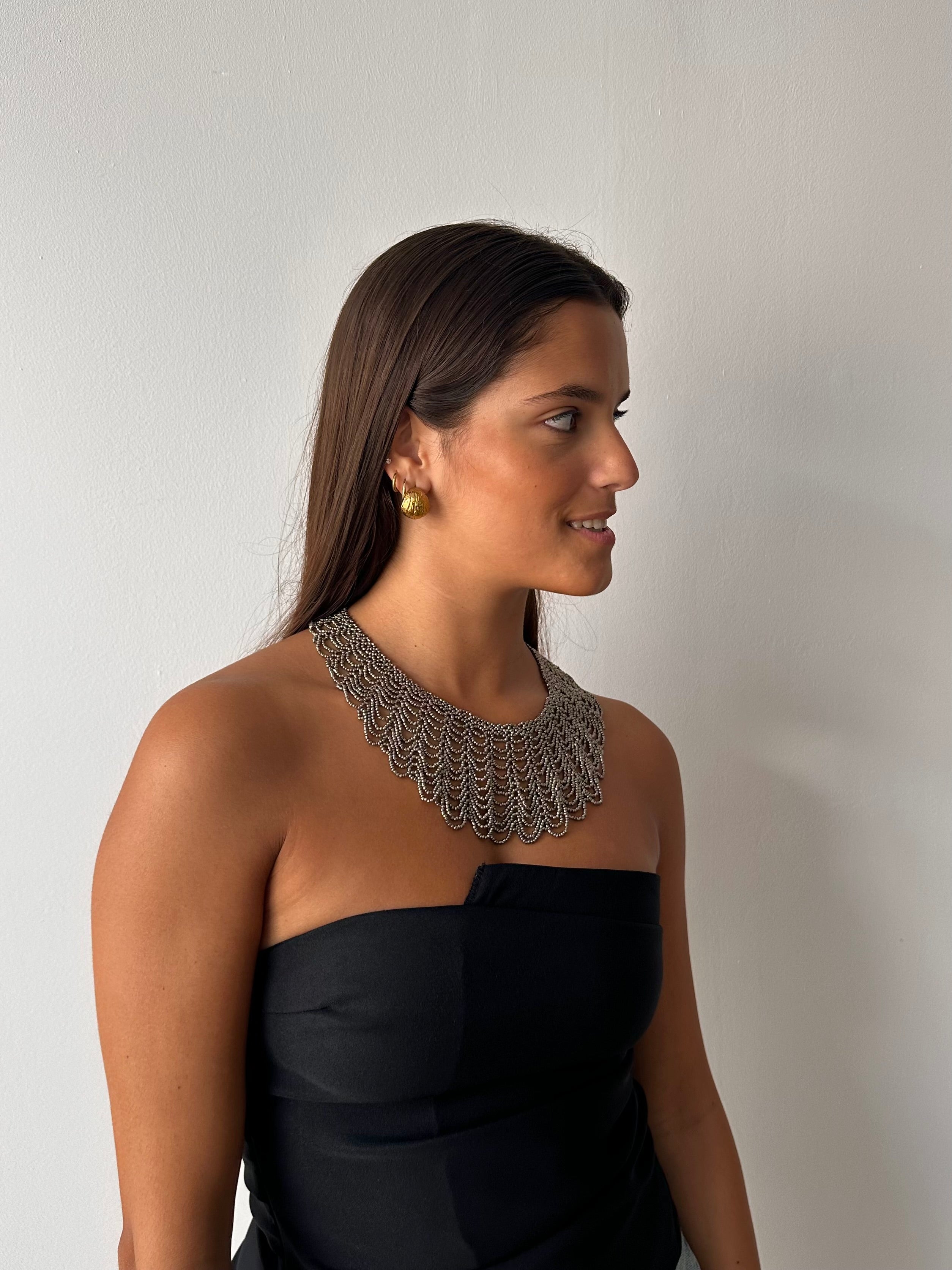 Collar Ceniza y Bronce