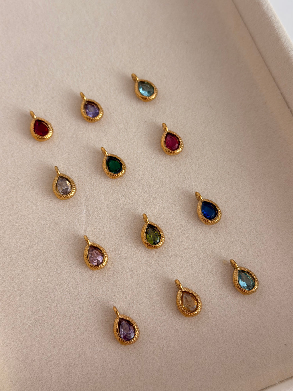 Charms Gota Circonita Colores