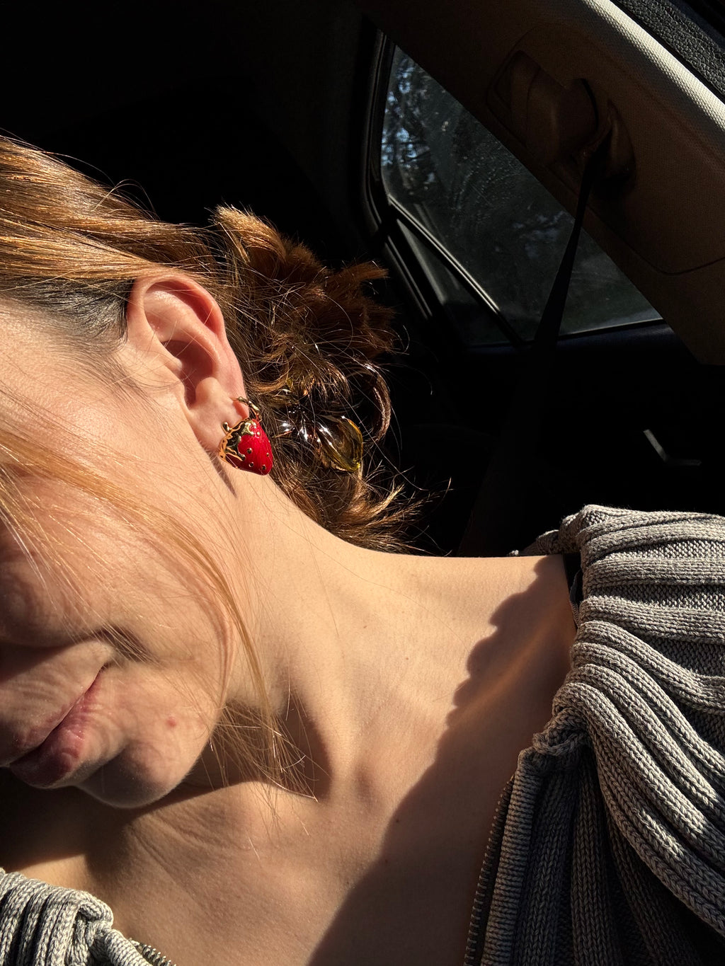 Pendientes Fresas