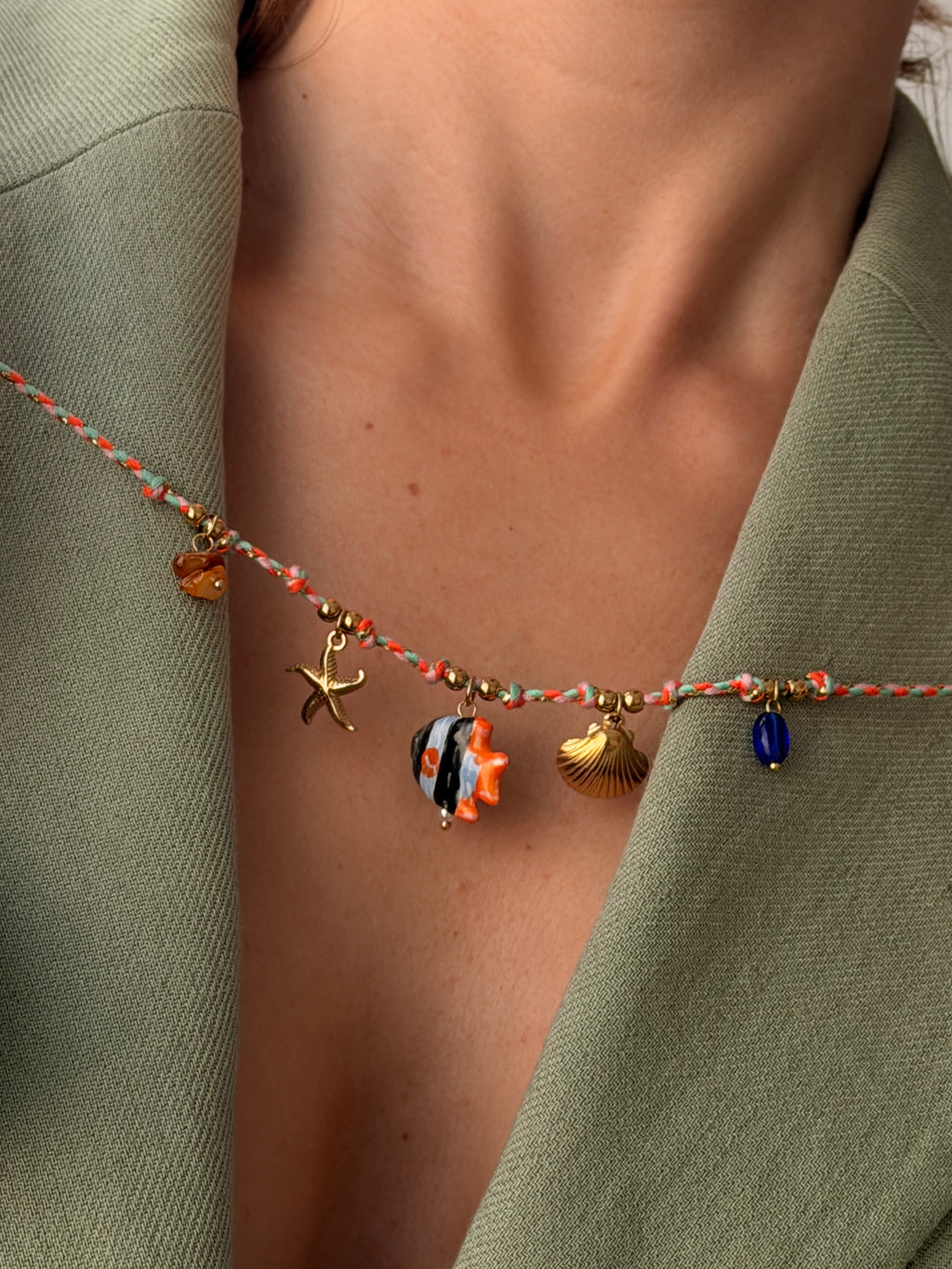Collar Pesce Naranja