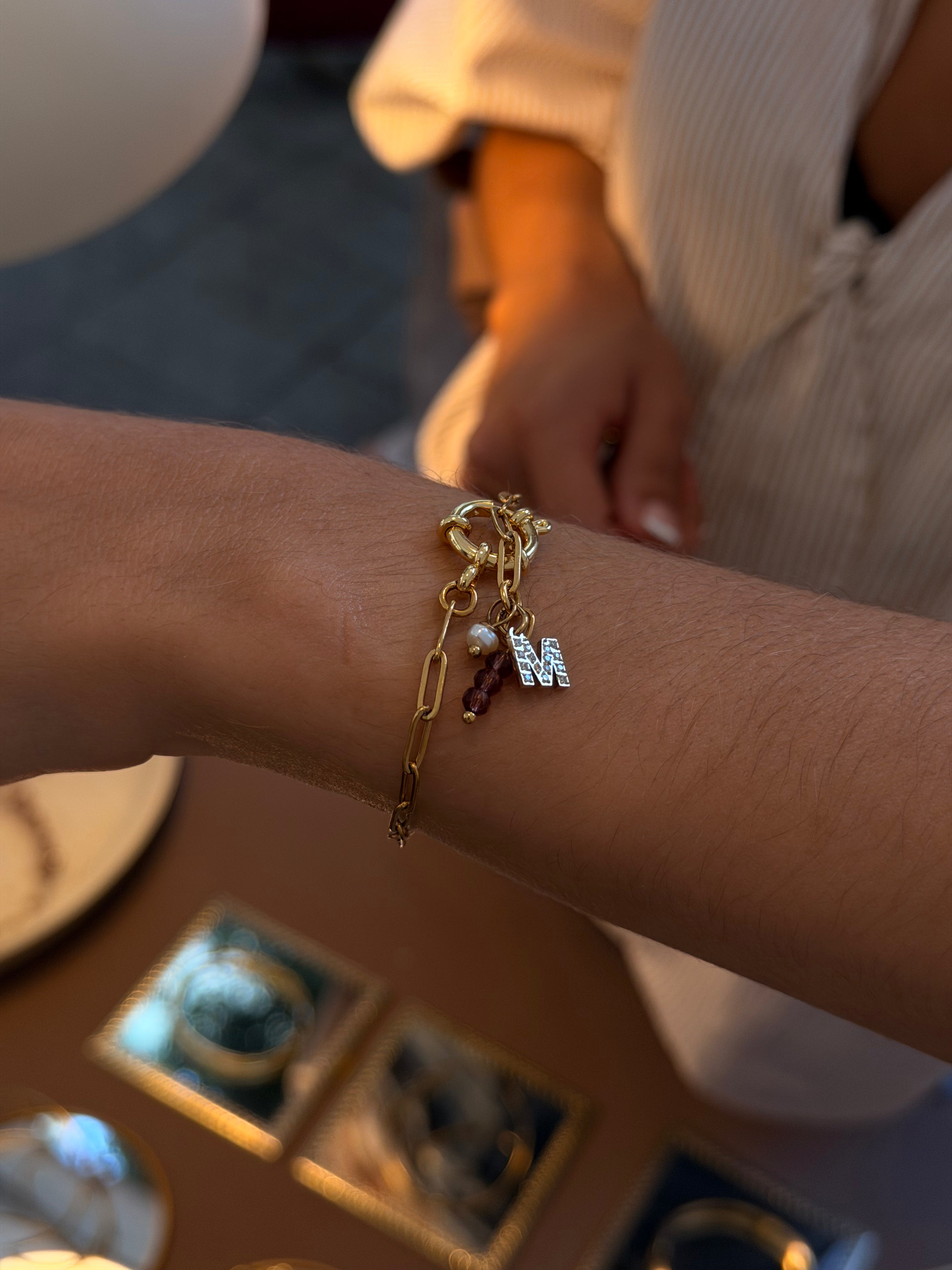 Charms Iniciales Circonitas