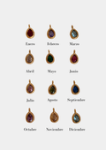 Charms Gota Circonita Colores