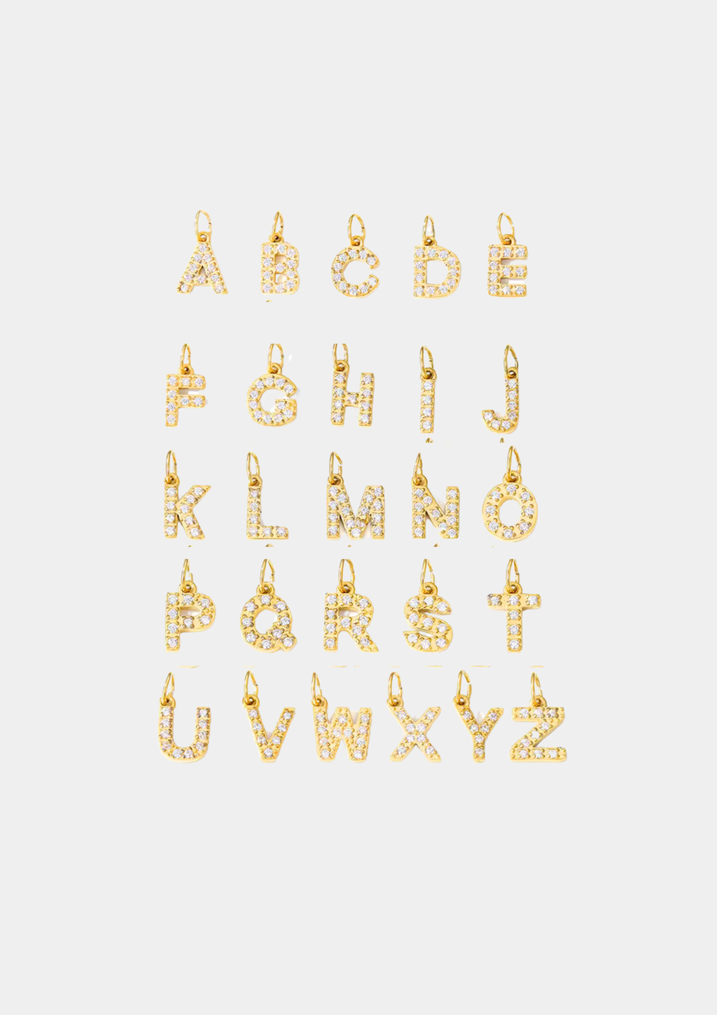 Charms Iniciales Circonitas